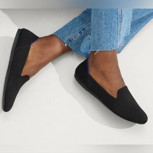Rothy's Black Loafers Sleek Comfortable Flats